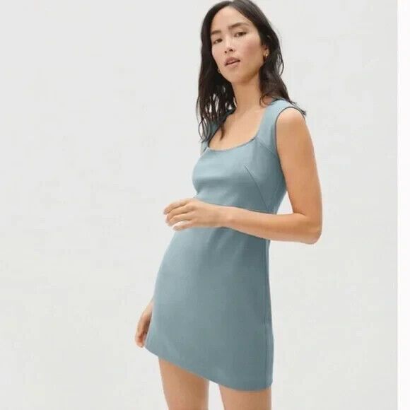 Everlane Dresses & Skirts - Everlane Dress Womens Large Light Blue The 90s Mini Short Sleeveless Cotton